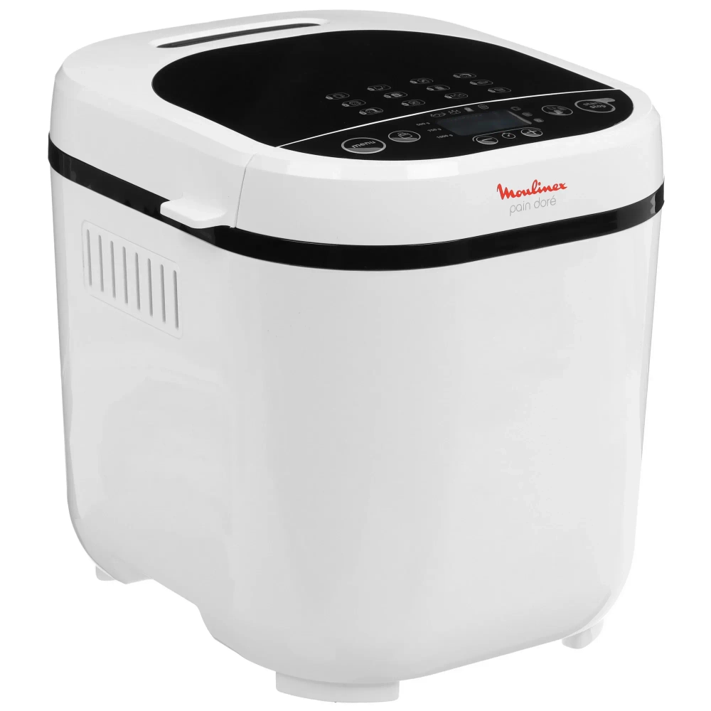 Хлебопечь Moulinex Pain Doré OW2101, 12 программ, белый, 31 см х 29 см х 29 см