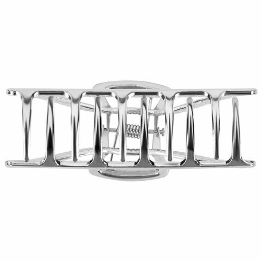 Краб для волос 7,8 см, серебристый, MONTE VITA, 457016