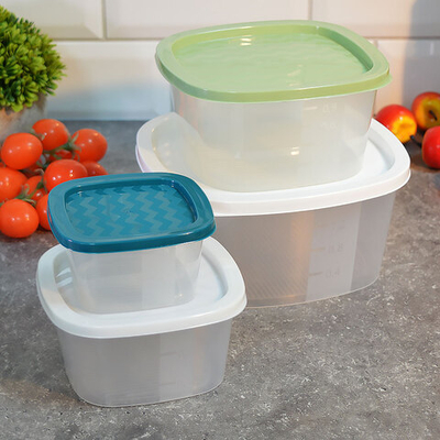 Набор контейнеров 4шт (0,23л, 0,5л, 0,9л, 1,55л) "Hitt Rainbow"