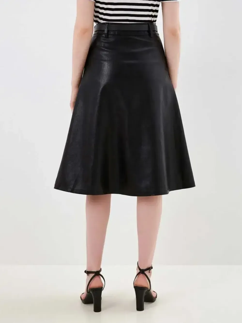 Юбка кожаная