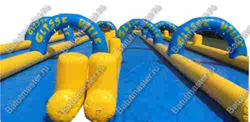 Надувная прямая водная горка «Водопад эмоций», 50*4*5,5 м