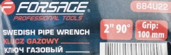 Ключ газовый 2''90° (захват:100мм) Forsage F-684U22