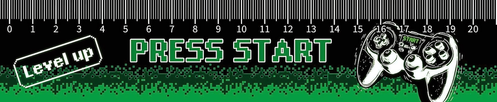 Закладка-линейка 20см. "Level up 2025" (Пчелка)