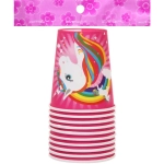 Стакан бумажный 0,2л в наборе 10 шт «Радужный Единорог»