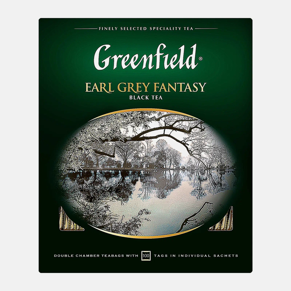 Чай черный Greenfield Earl Grey Fantasy 100пак