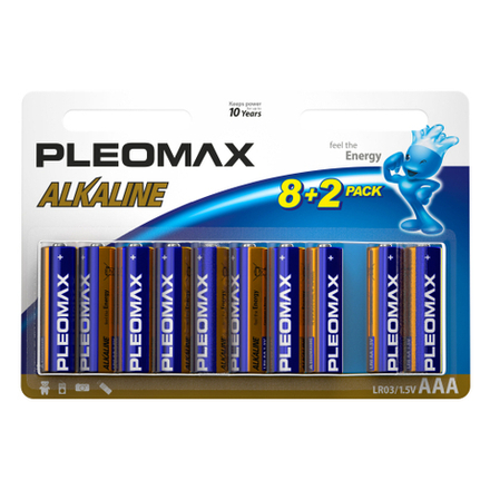 Батарейки Pleomax LR6-8+2BL Alkaline
