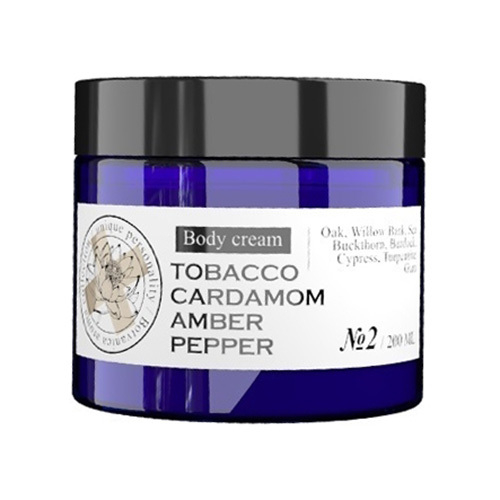 Парфюмированный крем для тела №2 Табак, Кардамон, Амбра, Черный перец Maniac Gourmet Body Cream 200мл