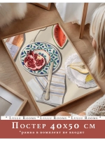 постер на кухню 40х50 см 1 шт интерьерный