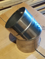 Колено 135°, 120 мм нерж. (AISI 409-1 мм), ECOFLUE