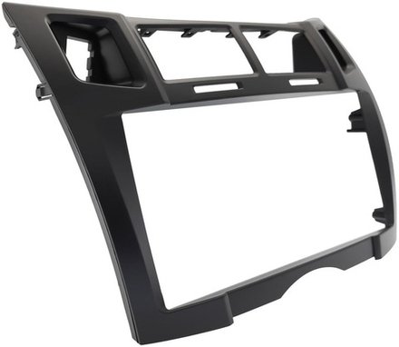 Магнитола для Toyota Vitz 2, Yaris 2 2005-2011 (рамка черная тип 2) - FarCar XXL9-9647F2B монитор 9.5" 2K QLED на Android 14, TS20, 8+256Гб, CarPlay, 4G SIM-слот