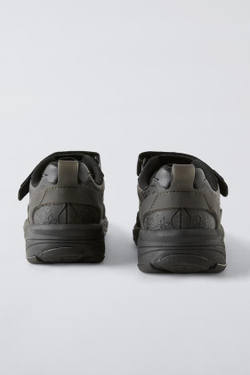 ZARA КРОССОВКИ С ЦВЕТОЧНЫМИ ДЕТАЛЯМИ, ЧЕРНЫЙ