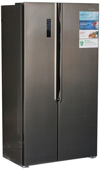 Холодильник Leran SBS 300 IX NF