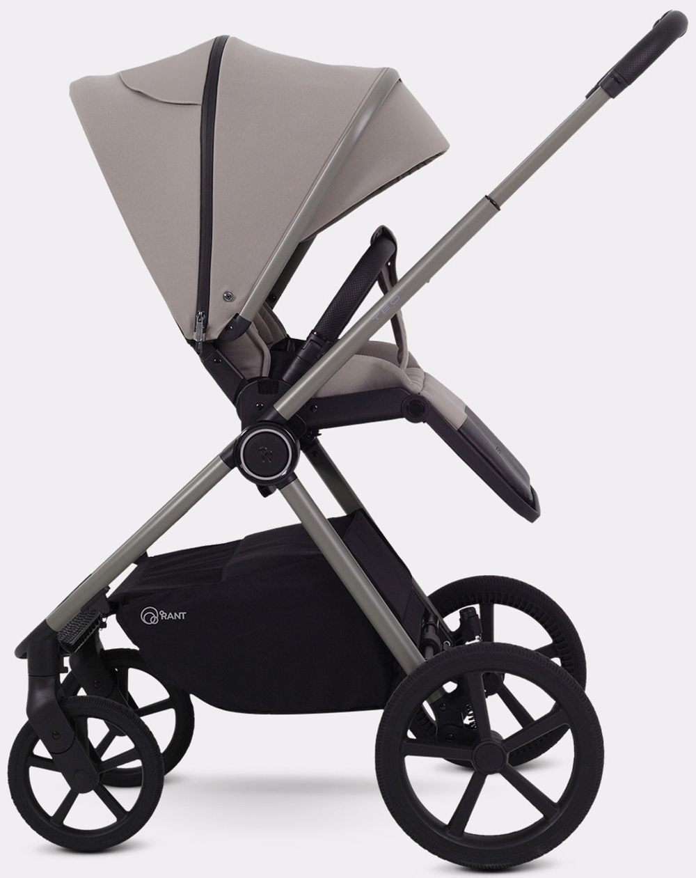Детская коляска Rant Teo Soft 3 в 1 с автокреслом Cruise Grey Cloud