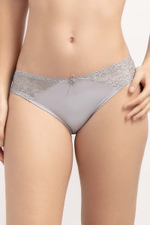 Трусы-слипы Kate с узором в виде листвы полевых цветов (Размер: 44) (Цвет: серый)