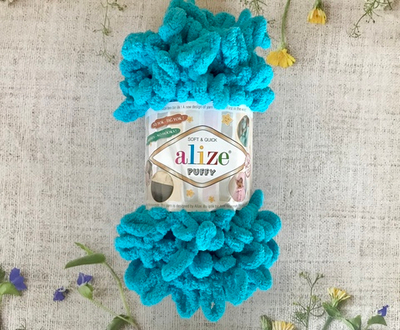 ALIZE "Puffy", 16 голубой сочи