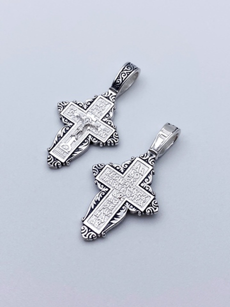 Крест из серебра/Частичное чернение