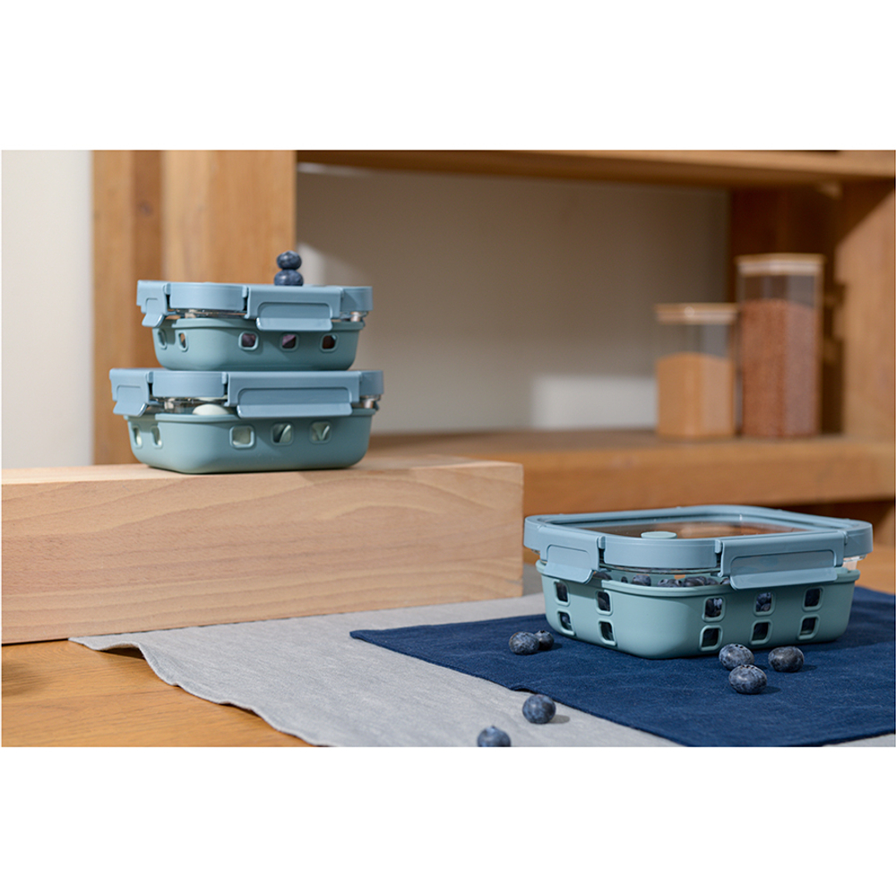 Контейнер для запекания, хранения и переноски продуктов в чехле smart solutions, 1050 мл, синий