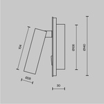 Настенный светильник (бра) Maytoni C176-WL-01-6W-W