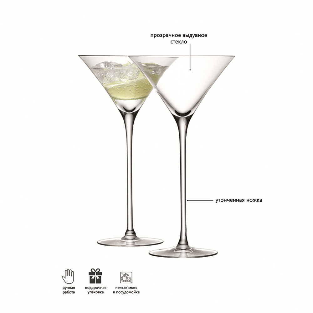 Набор бокалов для коктейлей bar, 275 мл, 2 шт.