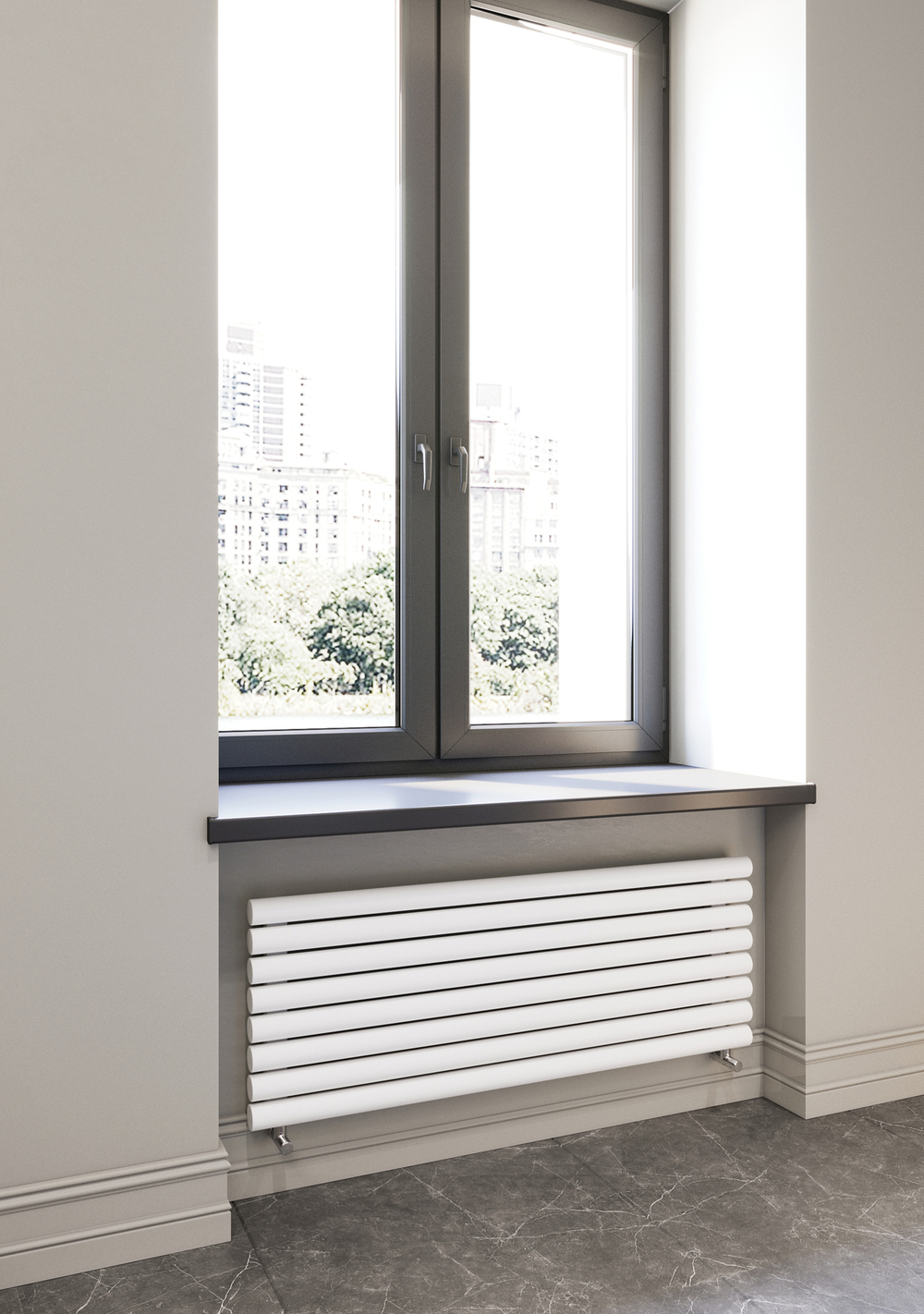 Дизайн-радиторы 42 378мм с нижним подключением