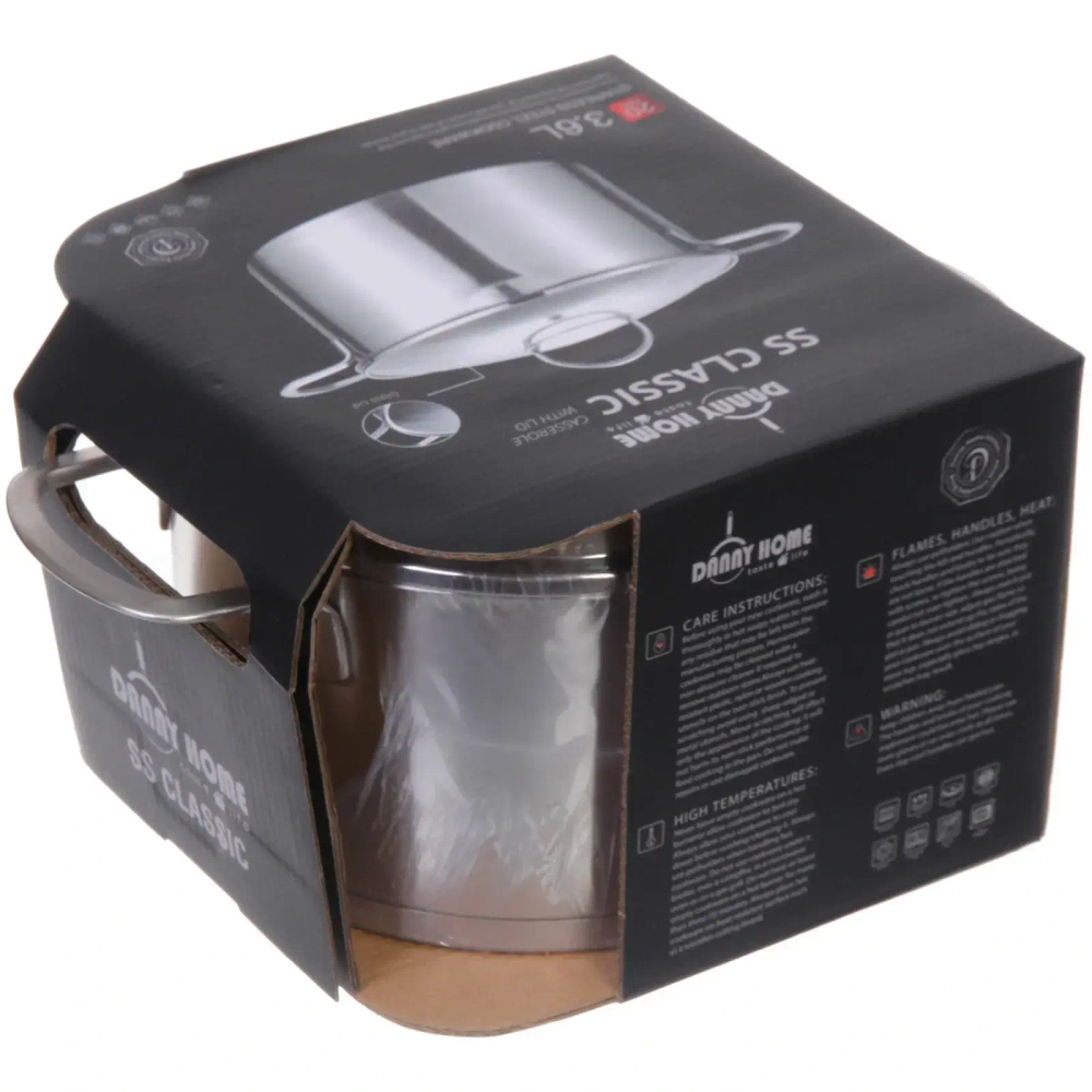 Кастрюля из нержавеющей стали STELLA 3,6л, индукция, DH11-20