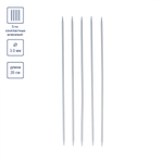 Спицы GAMMA 5-ти компл. чулочные KN5 алюминий d 3.0 мм 20 см 5 шт с покрытием
