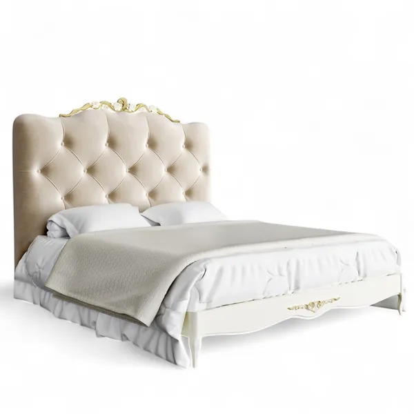 Кровать с мягким изголовьем 180*200