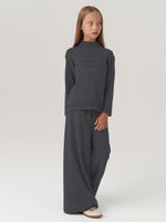 Водолазка в школу для девочки AT743  темно-серый