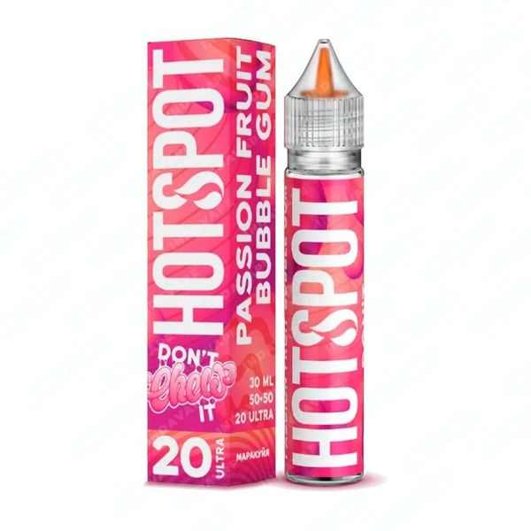 Купить Жидкость HOTSPOT Don't Chew It Salt - Passionfruit Bubble Gum 30 мл