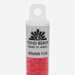 Японский бисер TOHO Round 11/0 (№5F), прозрачный матовый