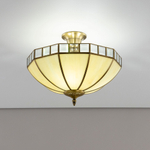 Citilux Шербург-1 CL440141 Люстра витражная потолочная Бронза