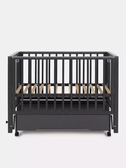 Кроватка детская Rant Bergen Plus Moon Grey универсальный маятник, автостенка, ящик, колеса