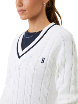 Женская Кофта теннисная Björn Borg Ace Jumper - egret