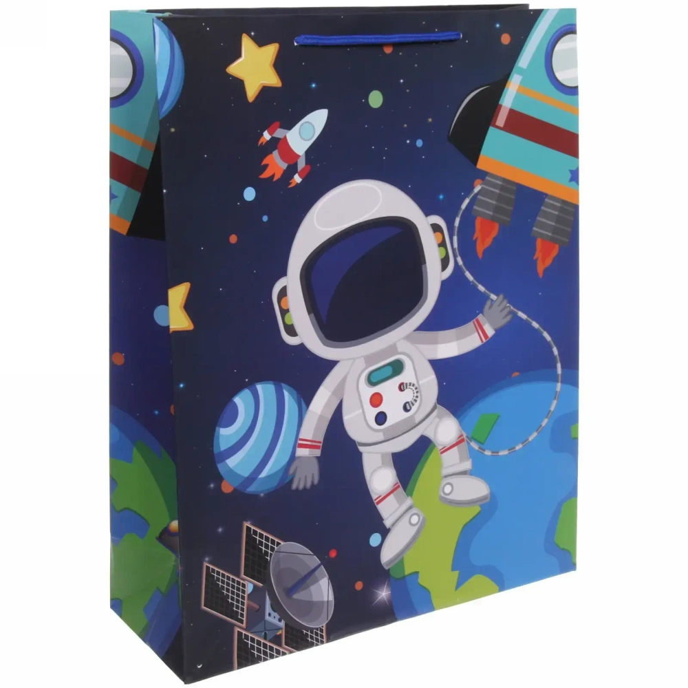 Пакет подарочный «Космос» 31*40*12 см