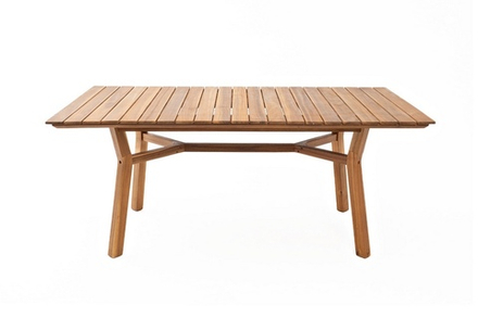 Стол садовый обеденный из акации Joygarden МОДЕНА прямоугольный 180 см, коричневый