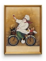 Картина настенная в багетной раме "Повар" 42*32 см