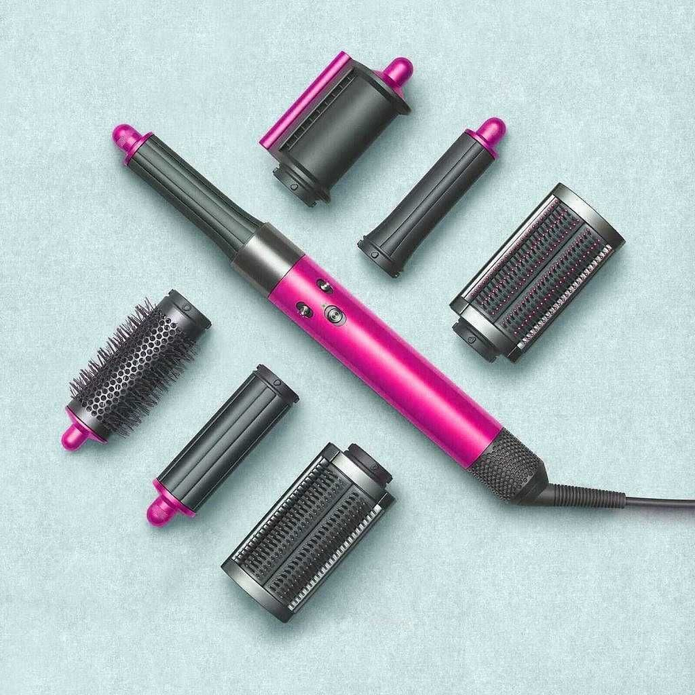Dyson стайлер Airwrap Complete HS05 Fuchsia/Nickel (фуксия никель) с кейсом
