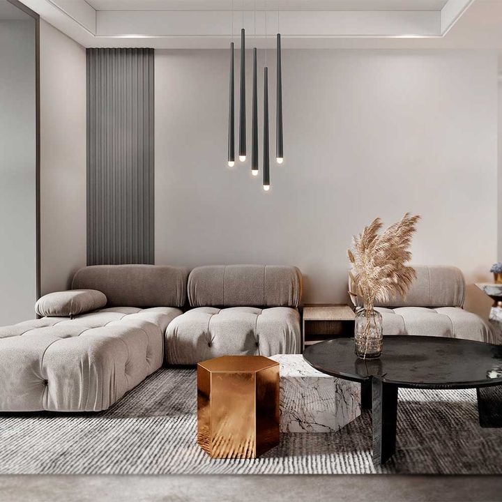 Подвесной светодиодный светильник Maytoni Cascade MOD132PL-L30BK