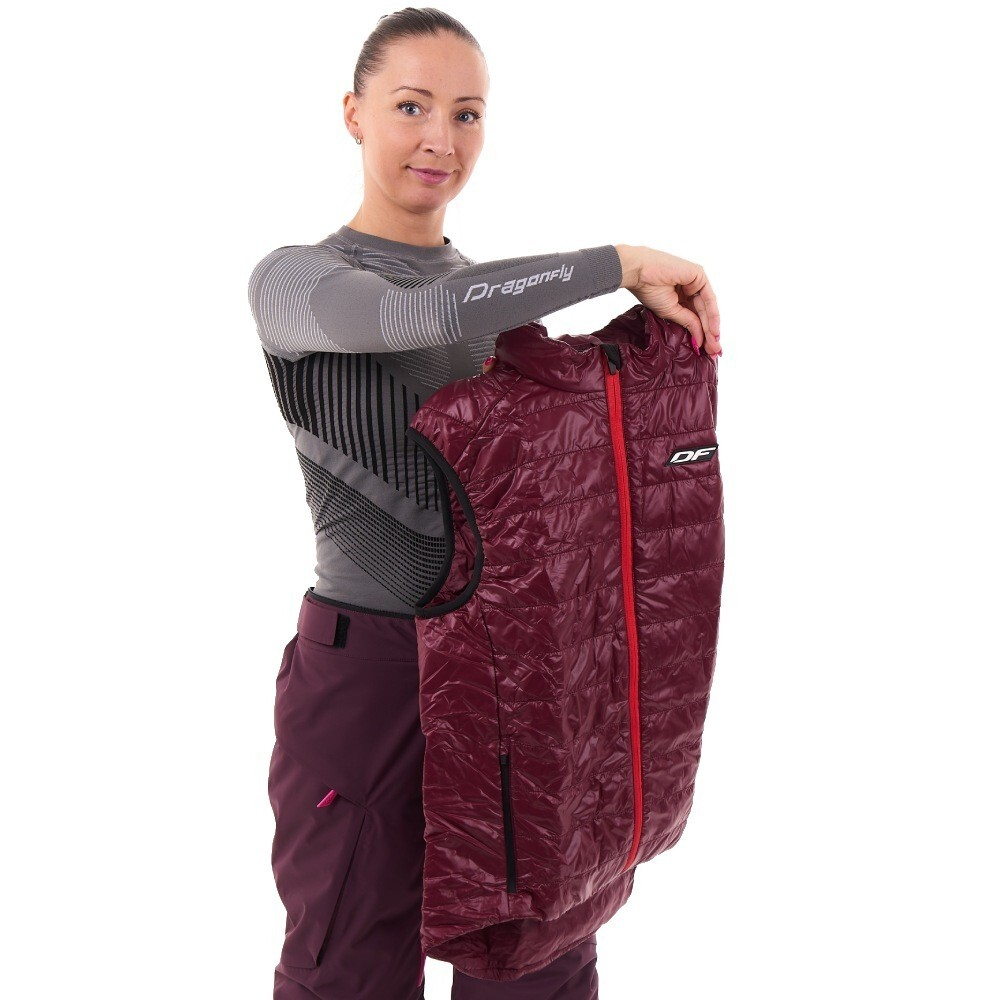 ЖИЛЕТ УТЕПЛЕННЫЙ DRAGONFLY VEST 100 BLACK 2023