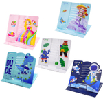 Подставка для книг Yalong, 210х185 мм, регулируемый угол наклона, металлическая, цвета ассорти, с рисунком