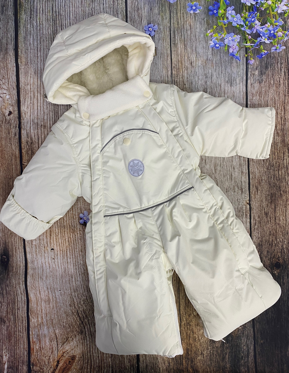 Комбинезон-трансформер А 72-21 "Rusland" зима-весна с отстёгивающимся мехом