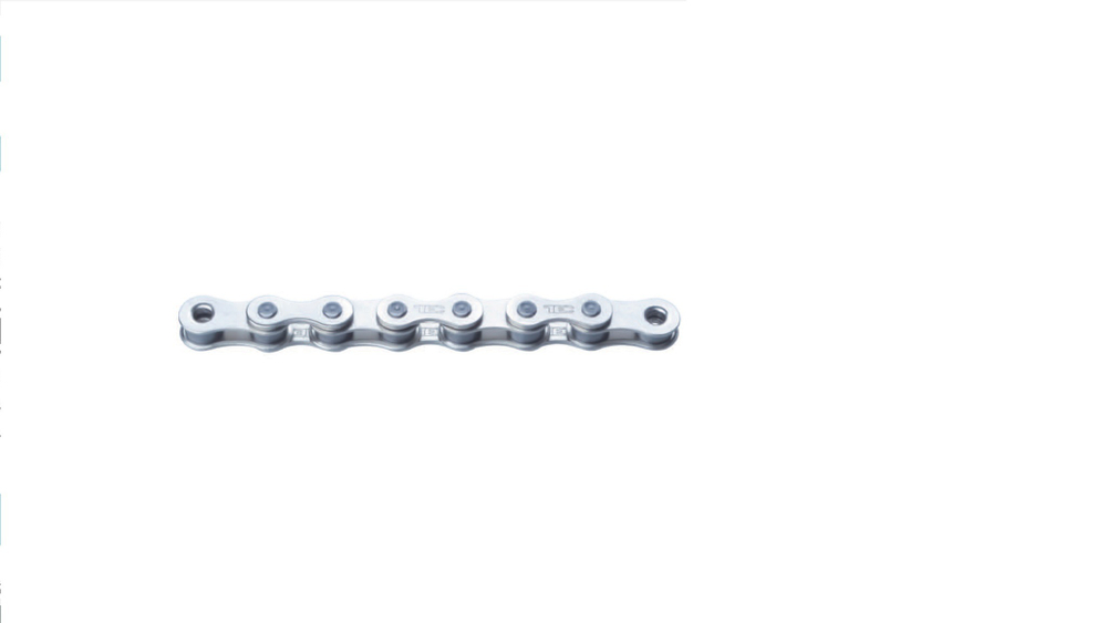 Цепь TEC для BMX, 1/2" X 1/8" 110 звен., с замком, серебристая