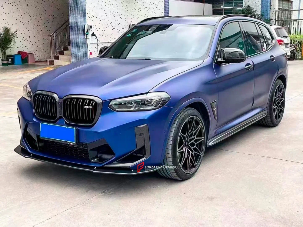 Карбоновая губа переднего бампера для BMW X3M/X4M F97/F98 Рестайлинг 2021+ БМВ