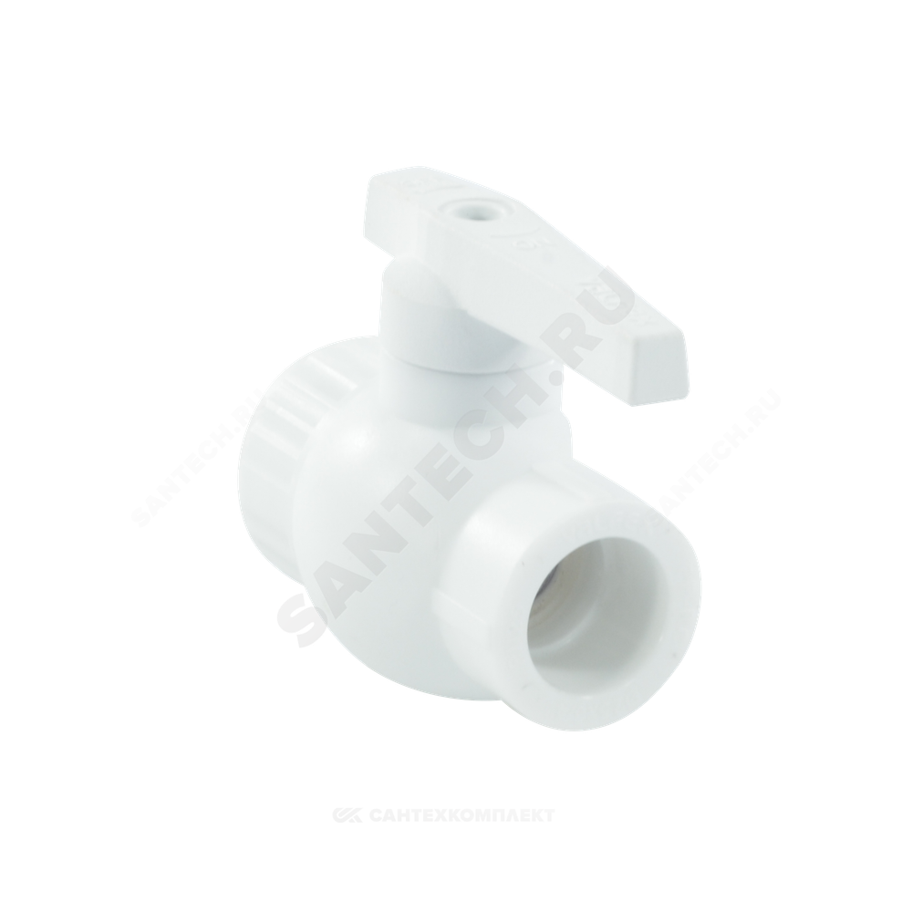 Кран шаровой PP-R комбинированный белый Дн 25х3/4" Ру25 ВР VALFEX 10142534