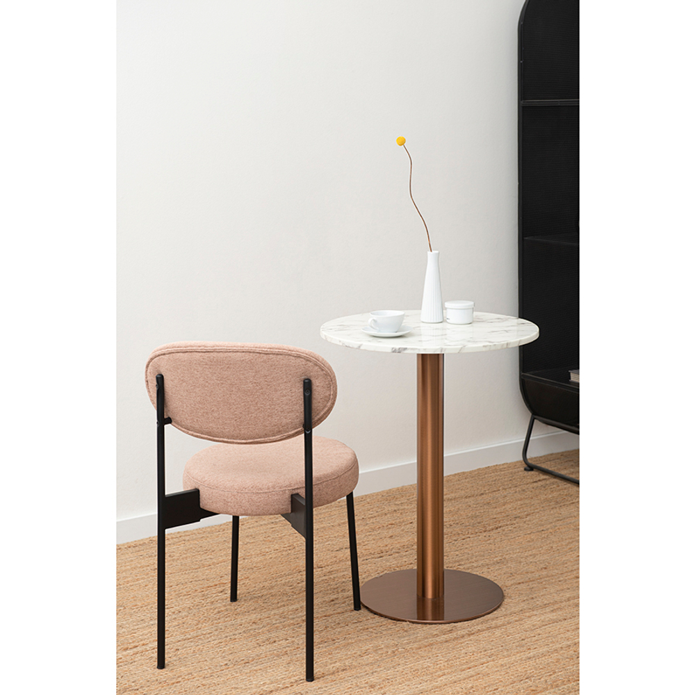 Столик кофейный Berg Trond 60см мрамор/золотой