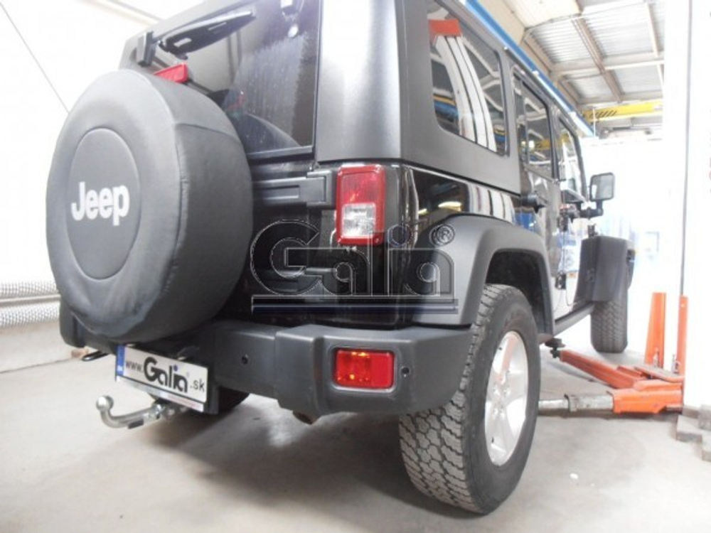 Фаркоп оцинкованный Galia J008С для Jeep Wrangler JK 2007-(паспорт и сертификат в комплекте)(без электрики)