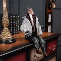 Кукла интерьерная коллекционная Конь Мистер Льюис