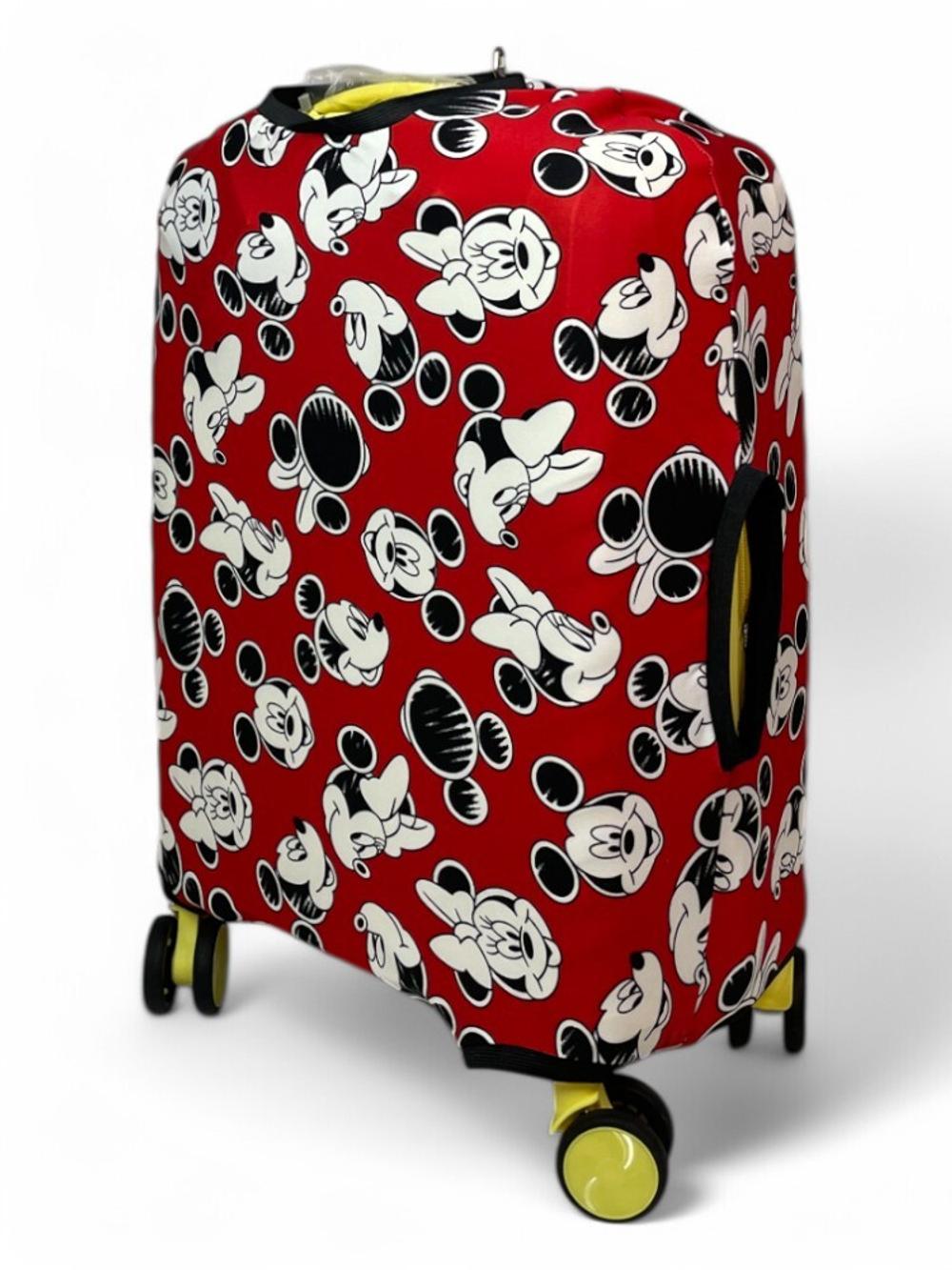 Чехол на чемодан 20", цвет красный/разноцветный, Микки