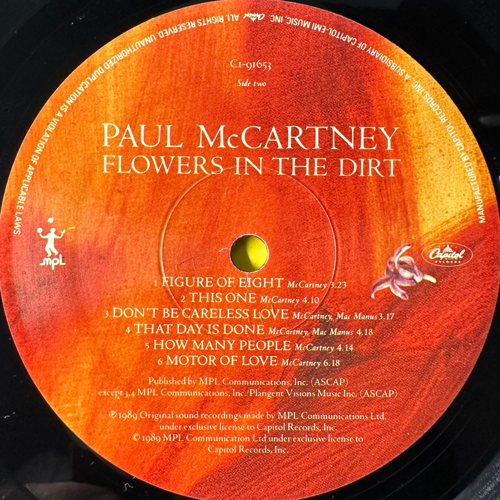 Paul McCartney ‎– Flowers In The Dirt (США 1989г.)