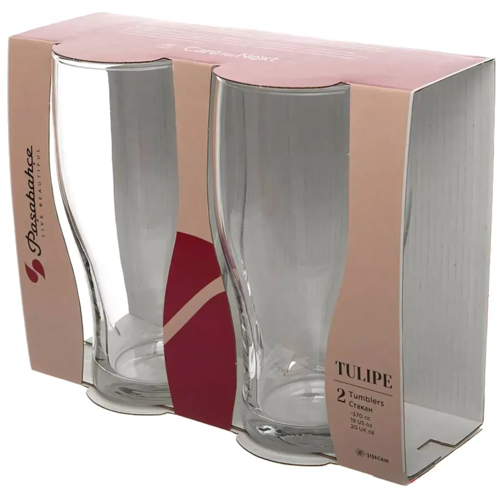 Набор пивных стаканов 2шт 570мл «Тулип» 42747B